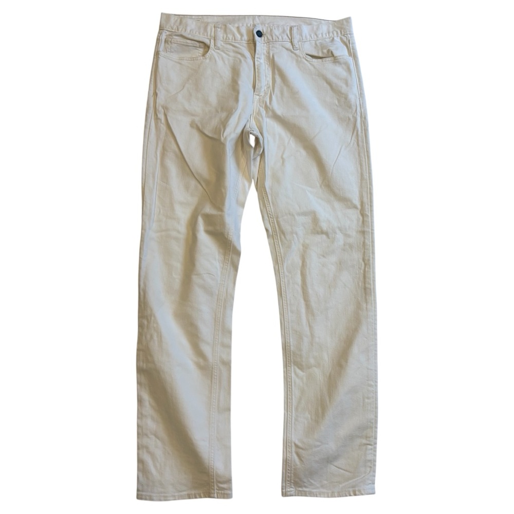 Banana Republic Straight White Jeans 36w 34L like New